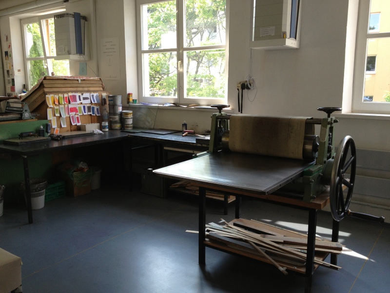 MVHS printmaking workshop